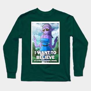 I Want To Believe (In Boobs) Long Sleeve T-Shirt